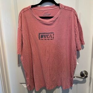RVCA Short Sleeve Crewneck Graphic T-Shirt Dusty Rose Size XXL